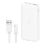 پاوربانک شیائومی مدل Redmi ظرفیت 20000 میلی آمپرساعت به همراه کابل تبدیل microUSB