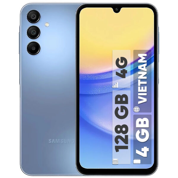 گوشی موبایل سامسونگ مدل Galaxy A15 دو سیم کارت ظرفیت 128 گیگابایت و رم 4 گیگابایت - ویتنام