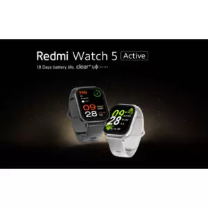 ساعت هوشمند شیائومی مدل Redmi Watch 5 Active شمارش ضربان قلب، سنسور سنجش اکسیژن خون، 140 حالت ورزشی، بند پلاستیکی