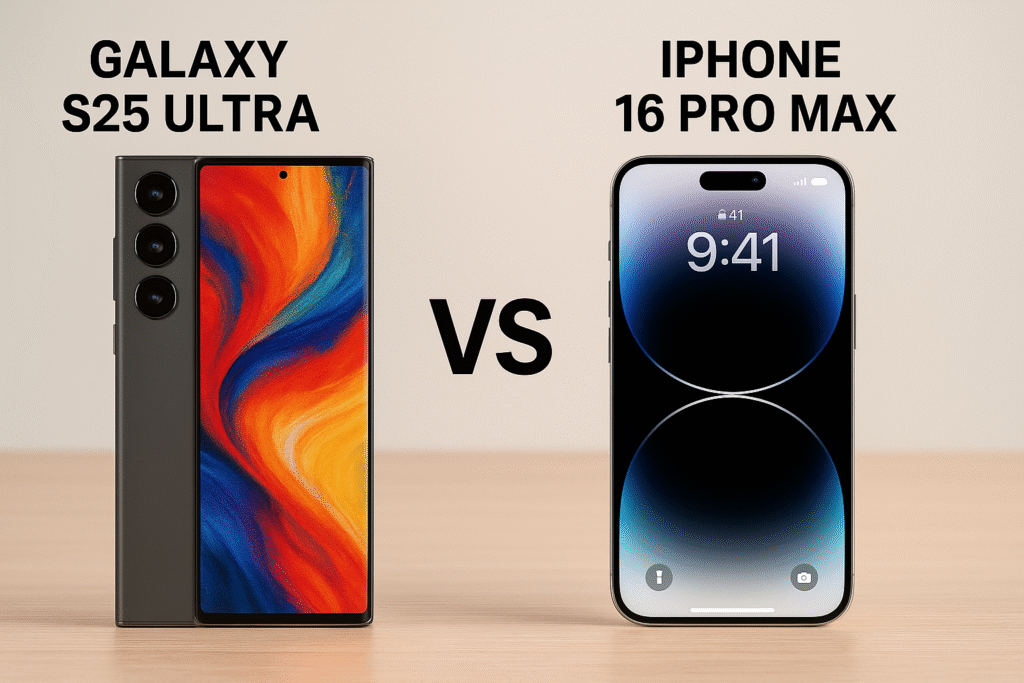 مقایسه Galaxy S25 Ultra با iPhone 16 Pro Max | کدام گوشی بهتر است؟