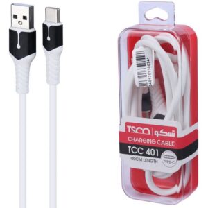 کابل تایپ سی فست شارژ 3 آمپر تسکو TCC 401 طول 1 متر