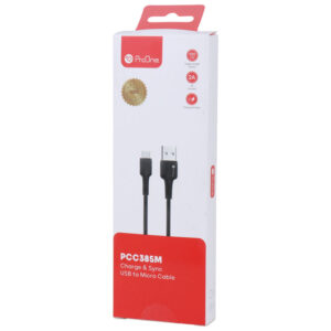 کابل شارژ USB به MicroUSB پرووان مدل PCC385-M طول 1 متر