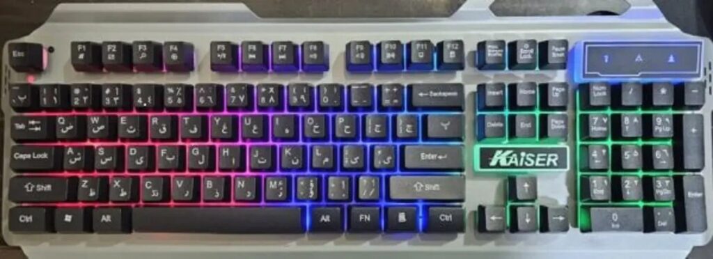 کیبورد گیمینگ KAISER مدل K-L740 با سیم RGB