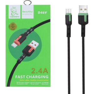 کابل شارژ Micro USB فست DENMEN مدل D46V