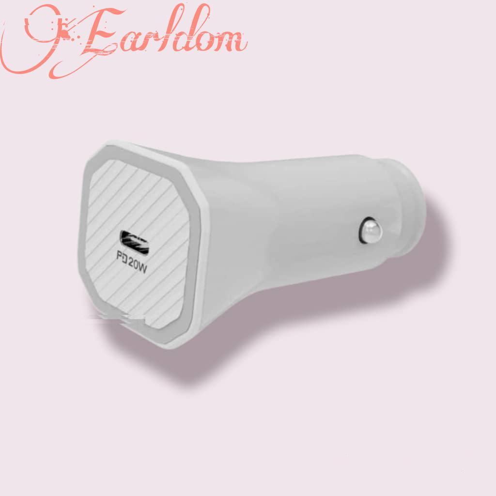 شارژر فندکی ارلدام مدل ES-CC8 به همراه کابل تبدیل USB-C /microUSB